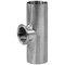 Steel & Obrien 4" x 2" BPE Short Clamp Outlet x Weld Reducing Tee, 316SS SF4 S7RSWWK-4X2-PM-316 - alternate 1